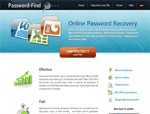 Tablet Screenshot of password-find.com